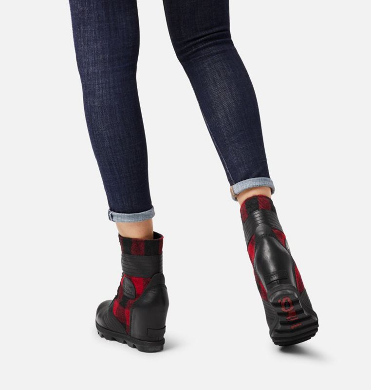 Wedges Sorel Mujer - Lexie™ Boot Negras/Rojas - 31870-SYHR